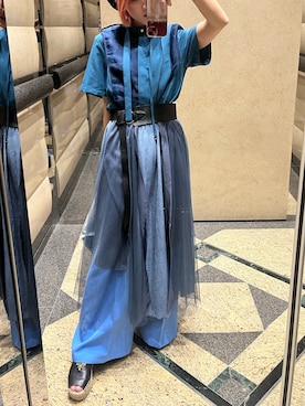 「PRADA（プラダ）のアイテム（その他シューズ）」を使った、クズスタルさん（レディース・155cm）の秋コーディネート