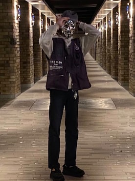 「atmos（アトモス）のアイテム（キャップ）」を使った、ryosuさん（メンズ・172cm）の秋コーディネート