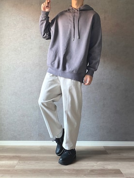 「UNIQLO（ユニクロ）の50色ソックス（消臭機能付き）（ソックス/靴下）」を使った、きゅうさん（メンズ・169cm）の秋コーディネート