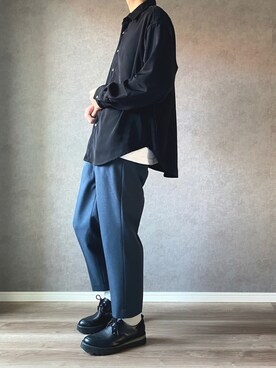 「UNIQLO（ユニクロ）の50色ソックス（消臭機能付き）（ソックス/靴下）」を使った、きゅうさん（メンズ・169cm）の秋コーディネート