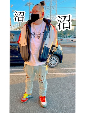「アイテム（ジャージ）」を使った、つーふぇいすさん（メンズ・167cm・30代）の秋コーディネート