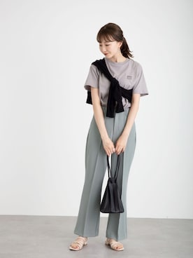 「たすき掛け」｜「アイテム（その他）」を使った、このみさん（レディース・164cm）の夏コーディネート