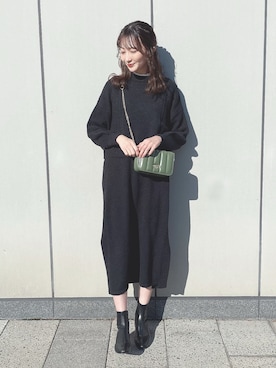 「ケーブルニット」｜このみさん（レディース・164cm）の秋コーディネート