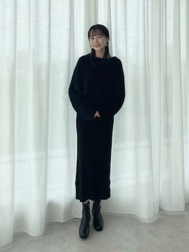 「ファッションを楽しもう」｜「アイテム（ワンピース/ドレス）」を使った、このみさん（レディース・164cm）の秋コーディネート