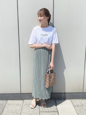 「ジャガード」｜「アイテム（その他）」を使った、このみさん（レディース・164cm）の夏コーディネート