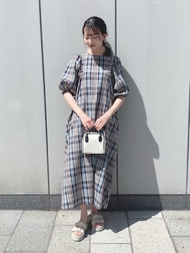 「ごきげんウィーク」｜「アイテム（ワンピース/ドレス）」を使った、このみさん（レディース・164cm）の春コーディネート