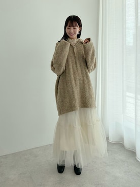 「ファッションを楽しもう」｜「アイテム（ワンピース/ドレス）」を使った、このみさん（レディース・164cm）の秋コーディネート