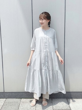 「消えそうな色コーデ」｜このみさん（レディース・164cm）の夏コーディネート