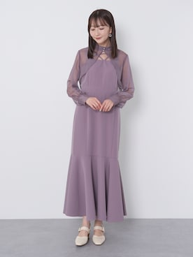 「春服デビュー宣言」｜「アイテム（ワンピース/ドレス）」を使った、このみさん（レディース・164cm）の春コーディネート