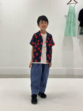 「アイテム（パンツ）」を使った、manaさん（キッズ・120cm）の夏コーディネート