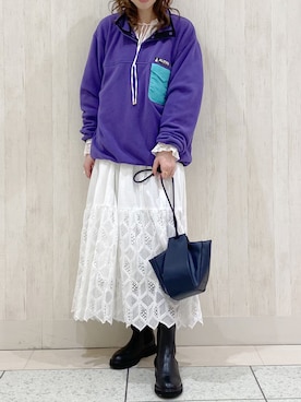 「SLOBE IENA（スローブイエナ）のアイテム（その他アウター）」を使った、panda🐼さん（レディース・162cm）の冬コーディネート