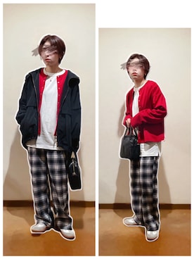 「ALTROSE（アルトローズ）の2WAY ミニボストン　[ラピス]（ショルダーバッグ）」を使った、hi-☻*さん（レディース・150cm）の冬コーディネート