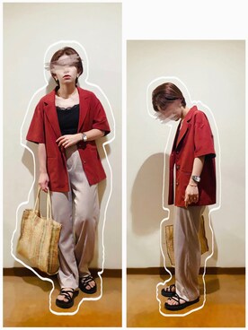 hi-☻*さん（レディース・150cm）の夏コーディネート