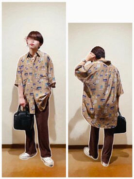 「ALTROSE（アルトローズ）の2WAY ミニボストン　[ラピス]（ショルダーバッグ）」を使った、hi-☻*さん（レディース・150cm）の秋コーディネート