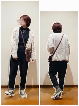 hi-☻*さん（レディース・150cm）の冬コーディネート