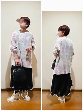 「ALTROSE（アルトローズ）の2WAY ミニボストン　[ラピス]（ショルダーバッグ）」を使った、hi-☻*さん（レディース・150cm）の秋コーディネート