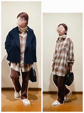 「ALTROSE（アルトローズ）の2WAY ミニボストン　[ラピス]（ショルダーバッグ）」を使った、hi-☻*さん（レディース・150cm）の冬コーディネート