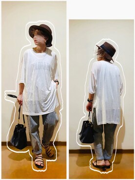 hi-☻*さん（レディース・150cm）の夏コーディネート