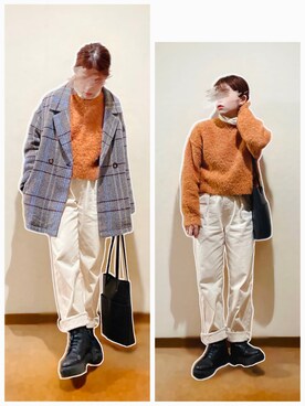 hi-☻*さん（レディース・150cm）の冬コーディネート