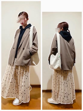 hi-☻*さん（レディース・150cm）の冬コーディネート