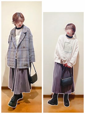 hi-☻*さん（レディース・150cm）の冬コーディネート