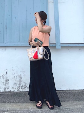 コモさん（レディース・159cm）の夏コーディネート