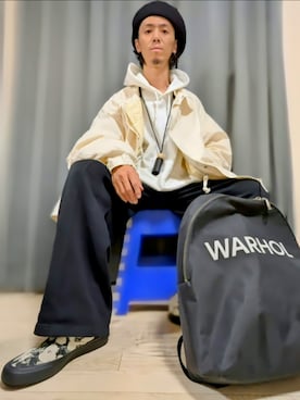 「アイテム（トップス）」を使った、GAKU9さん（メンズ・174cm）の冬コーディネート