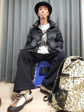 「アイテム（バックパック/リュック）」を使った、GAKU9さん（メンズ・174cm）の冬コーディネート