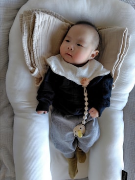 「アイテム（その他ベビーウェア）」を使った、utamomさん（レディース・159cm）の冬コーディネート