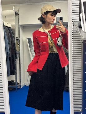 「SYU.HOMME/FEMM（シュウ）のアイテム」を使った、荒川ちかさん（レディース・163cm）の夏コーディネート