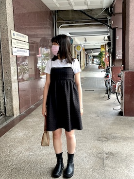 「アイテム（チュニック）」を使った、cc_yhさん（レディース・158cm）の夏コーディネート