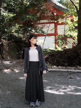 「FREAK'S STORE（フリークスストア）のアイテム（スカート）」を使った、cc_yhさん（レディース・158cm）の秋コーディネート