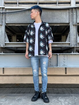 山田 統生さん（メンズ・182cm）の夏コーディネート