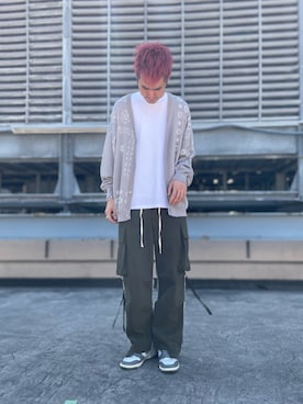 「ハイカットスニーカー」｜山田 統生さん（メンズ・182cm・20代）の夏コーディネート