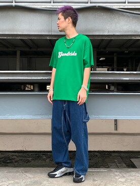 「L.H.P（エルエイチピー）のアイテム（トップス）」を使った、山田 統生さん（メンズ・182cm）の夏コーディネート