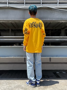 「BlackEyePatch（ブラックアイパッチ）のアイテム」を使った、山田 統生さん（メンズ・182cm）の夏コーディネート
