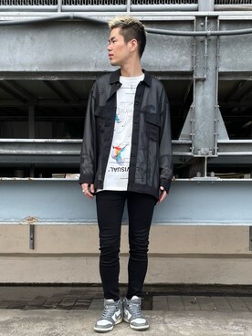 「オーガンジー」｜山田 統生さん（メンズ・182cm）の冬コーディネート