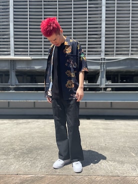 「オーガンジー」｜山田 統生さん（メンズ・182cm）の夏コーディネート