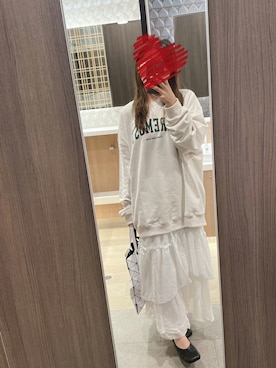 「apres jour（アプレジュール）のアイテム（スウェット）」を使った、yuyuyunananaさん（レディース・158cm）の秋コーディネート