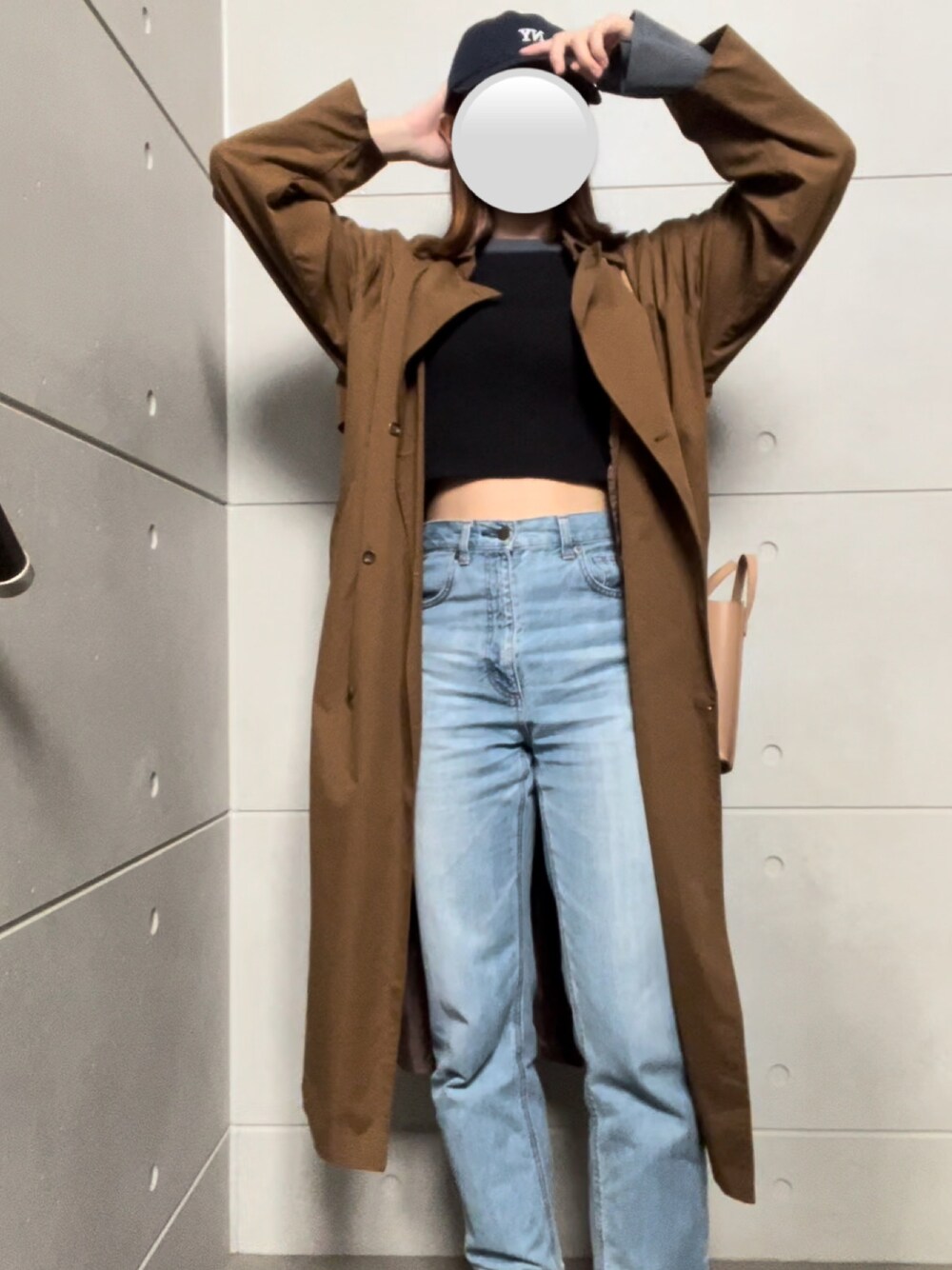 「秋服コーデ、mystic」｜「mysticの【3色展開】配色リブニット（ニット/セーター、ブラック系）」を使った、さくらさん（骨格ウェーブ・レディース・161cm）の秋コーディネートの1枚目の写真