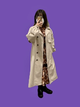 「FRP（エフアールピー）のアイテム」を使った、miiiさん（レディース・153cm）の秋コーディネート