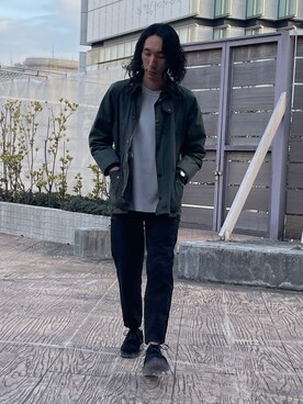 「アイテム（ブルゾン）」を使った、むねのリーチさん（メンズ・174cm・30代）の冬コーディネート