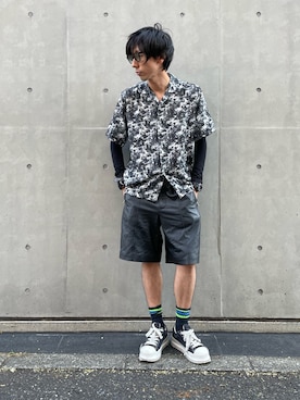 「アイテム（スニーカー）」を使った、むねのリーチさん（メンズ・174cm・30代）の夏コーディネート