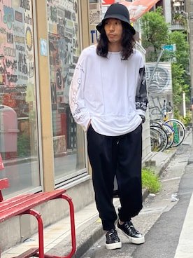 「SLACK FOOTWEAR（スラックフットウェア）のアイテム」を使った、むねのリーチさん（メンズ・174cm）の秋コーディネート