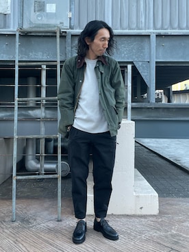 「アイテム（ブルゾン）」を使った、むねのリーチさん（メンズ・174cm・30代）の冬コーディネート