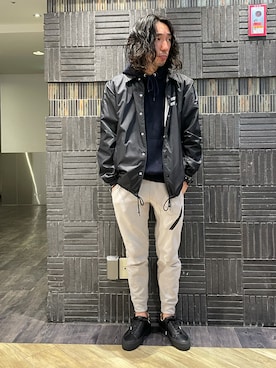 「SLACK FOOTWEAR（スラックフットウェア）のアイテム」を使った、むねのリーチさん（メンズ・174cm）の冬コーディネート