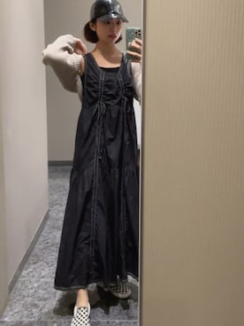 「Acne Studios（アクネストゥディオズ）のアイテム（キャップ）」を使った、ＳＹＵ☁️気象予報士さん（レディース・161cm）の秋コーディネート