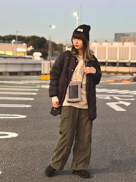 ヤマモトマイさん（レディース・165cm）の冬コーディネート