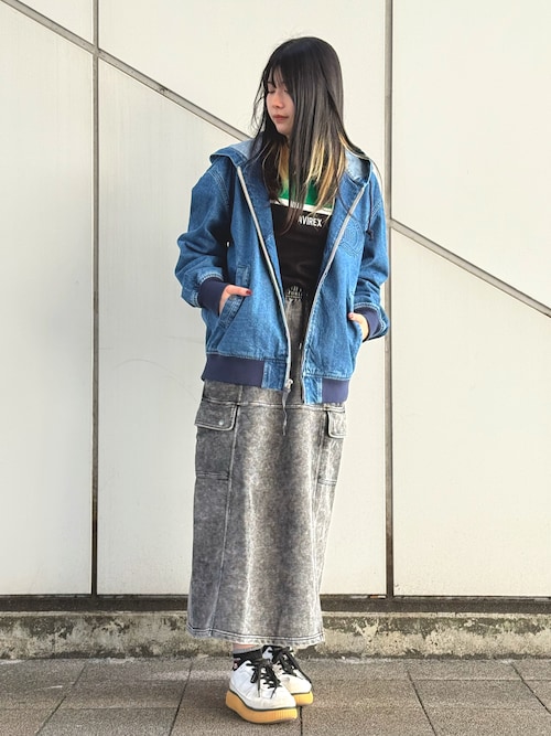 直営店限定》DENIM SIGNATUR LOGO PARKA / デニム シグネチャーロゴ