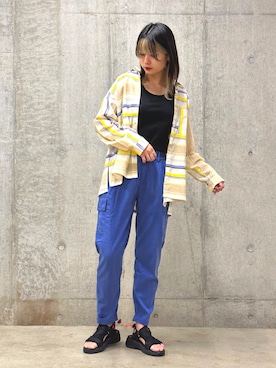 ヤマモトマイさん（レディース・165cm）の春コーディネート